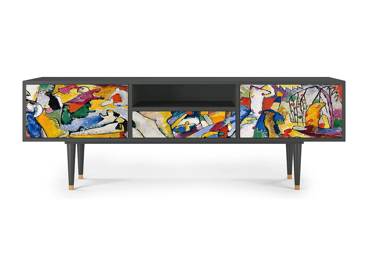 Mueble de TV - 170х59х41 cm - T6 - Improvisation 26  , Antracite