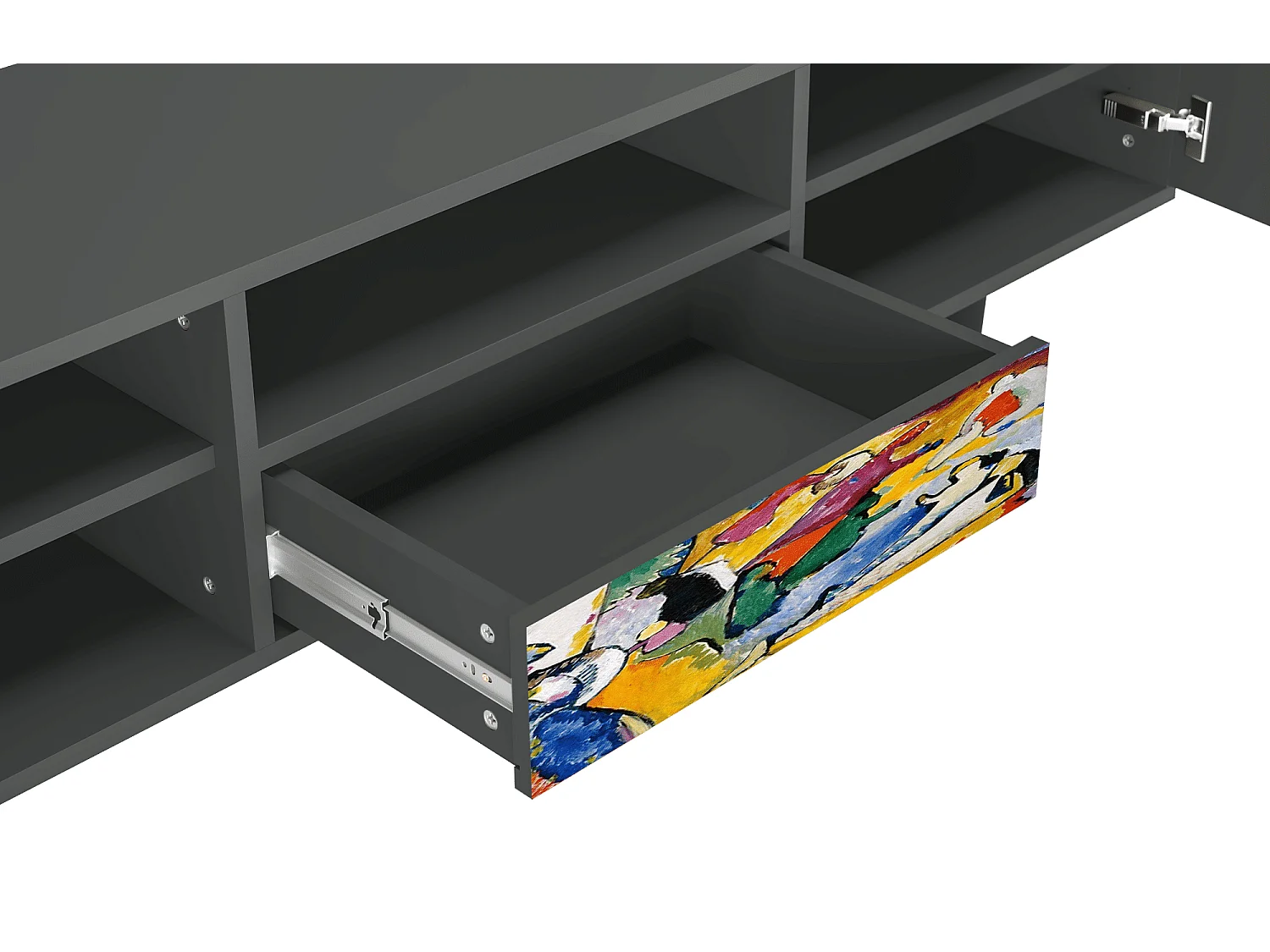 Mueble de TV - 170х59х41 cm - T6 - Improvisation 26  , Antracite