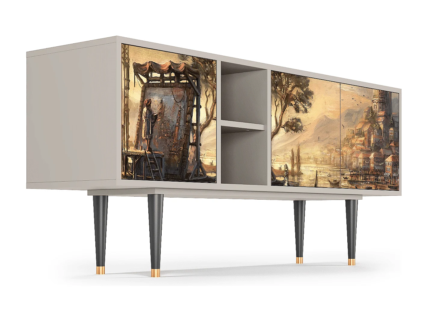 Mobile TV - 150х69х41 cm - T5 - Venice, Sabbia