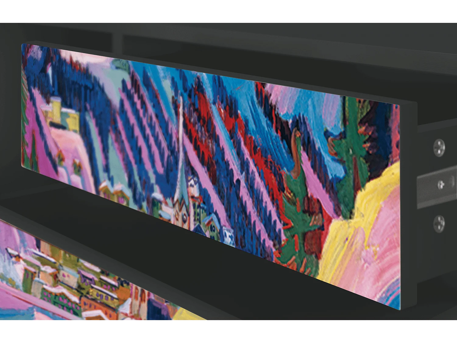 Meuble TV - 170х59х48 cm - T4 - Davos Winter, Anthracite