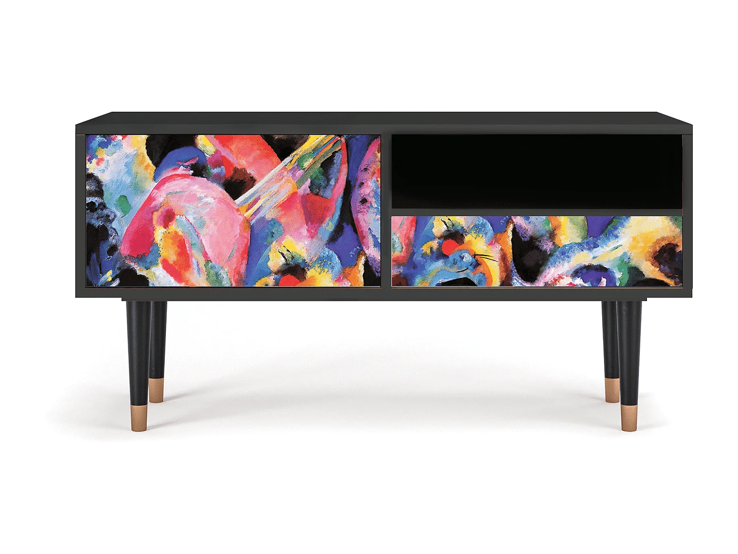 TV-meubel - 115х59х48 cm - T3 - Kandinsky, Antraciet