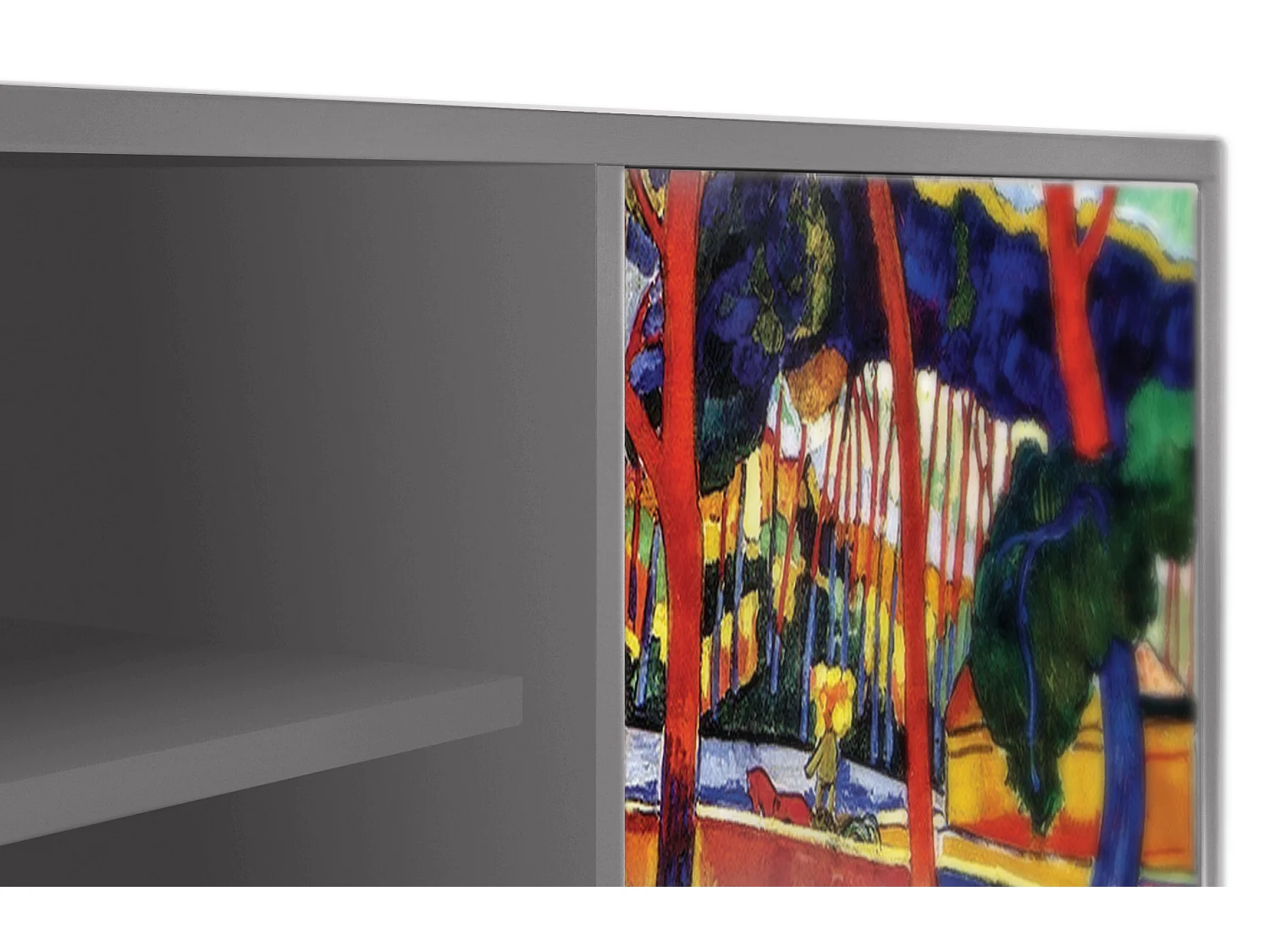 Mobile TV - 170х69х48 cm - T2 - The Turning Road, Grigio