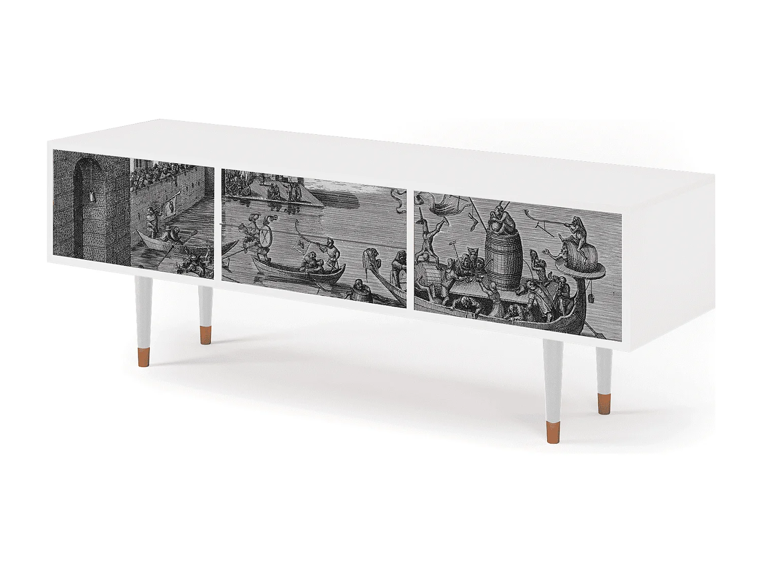 TV-meubel - 170х59х48 cm - T4 - Saint Martin, Wit