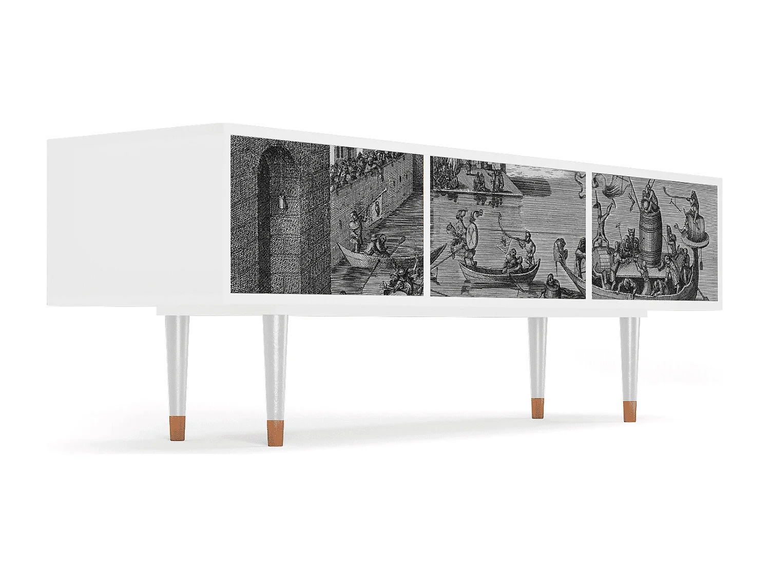 TV-meubel - 170х59х48 cm - T4 - Saint Martin, Wit