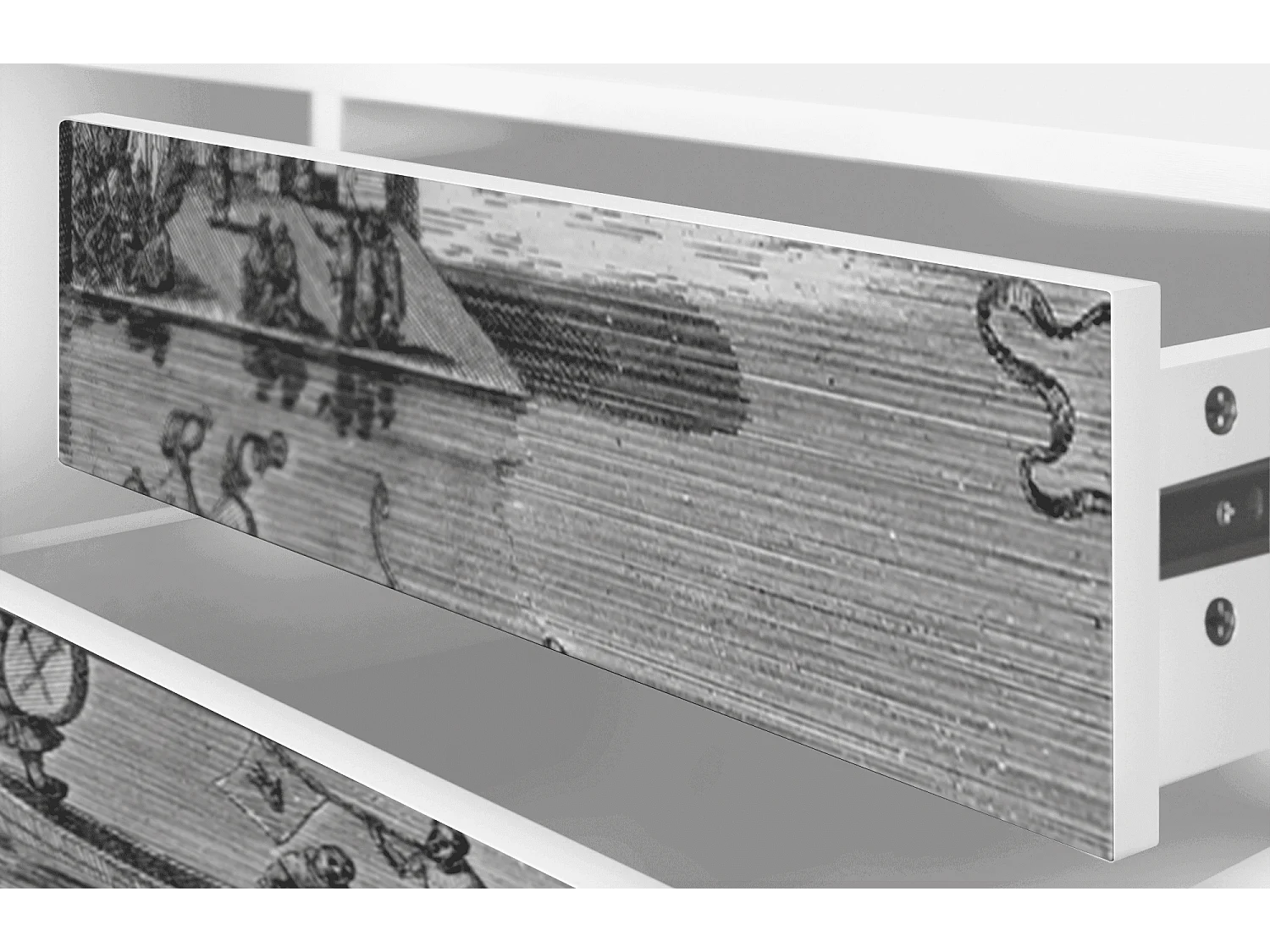 Mobile TV - 170х59х48 cm - T4 - Saint Martin, Bianco