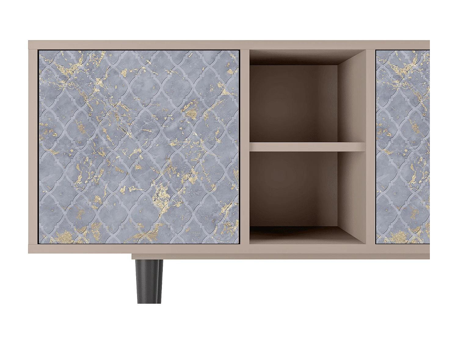 Mobile TV - 150х69х41 cm - T5 - Golden Smoke, Latte