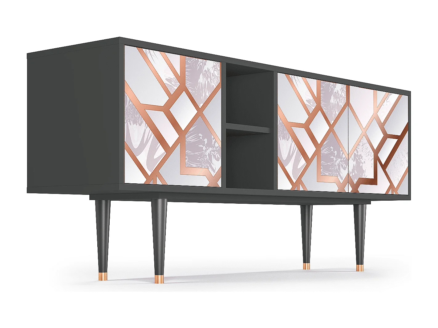 Meuble TV - 150х69х41 cm - T5 - Pastel Fairytale, Anthracite