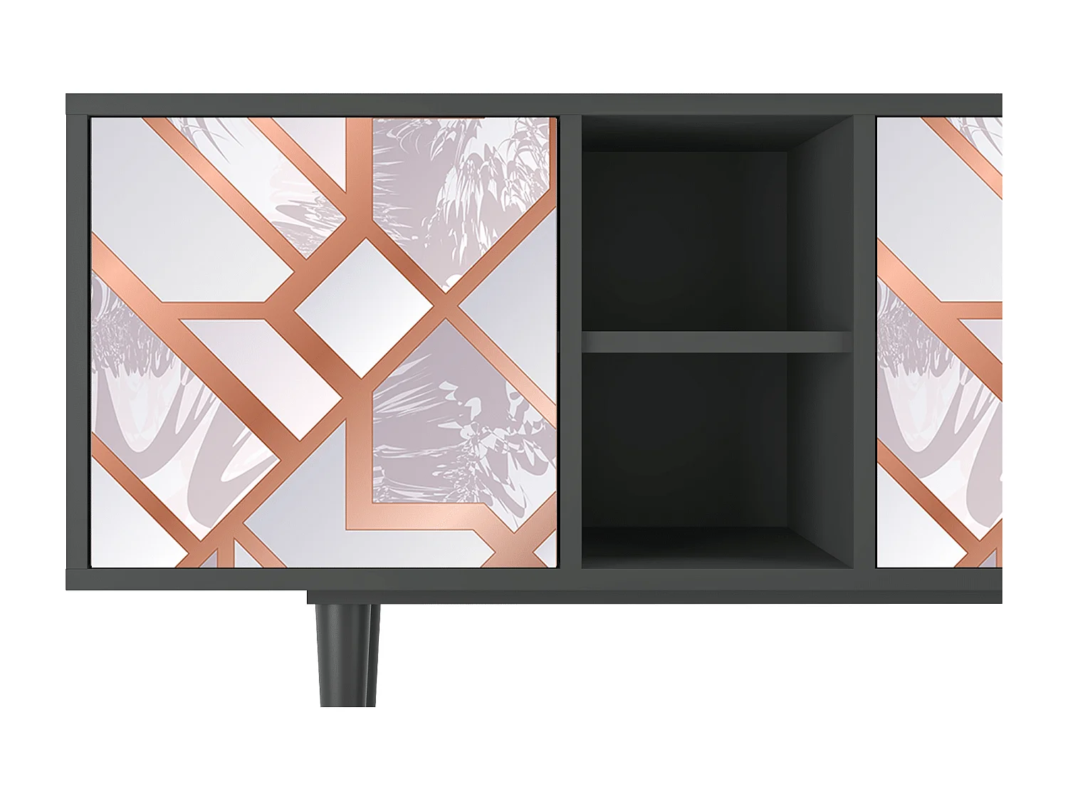 Meuble TV - 150х69х41 cm - T5 - Pastel Fairytale, Anthracite