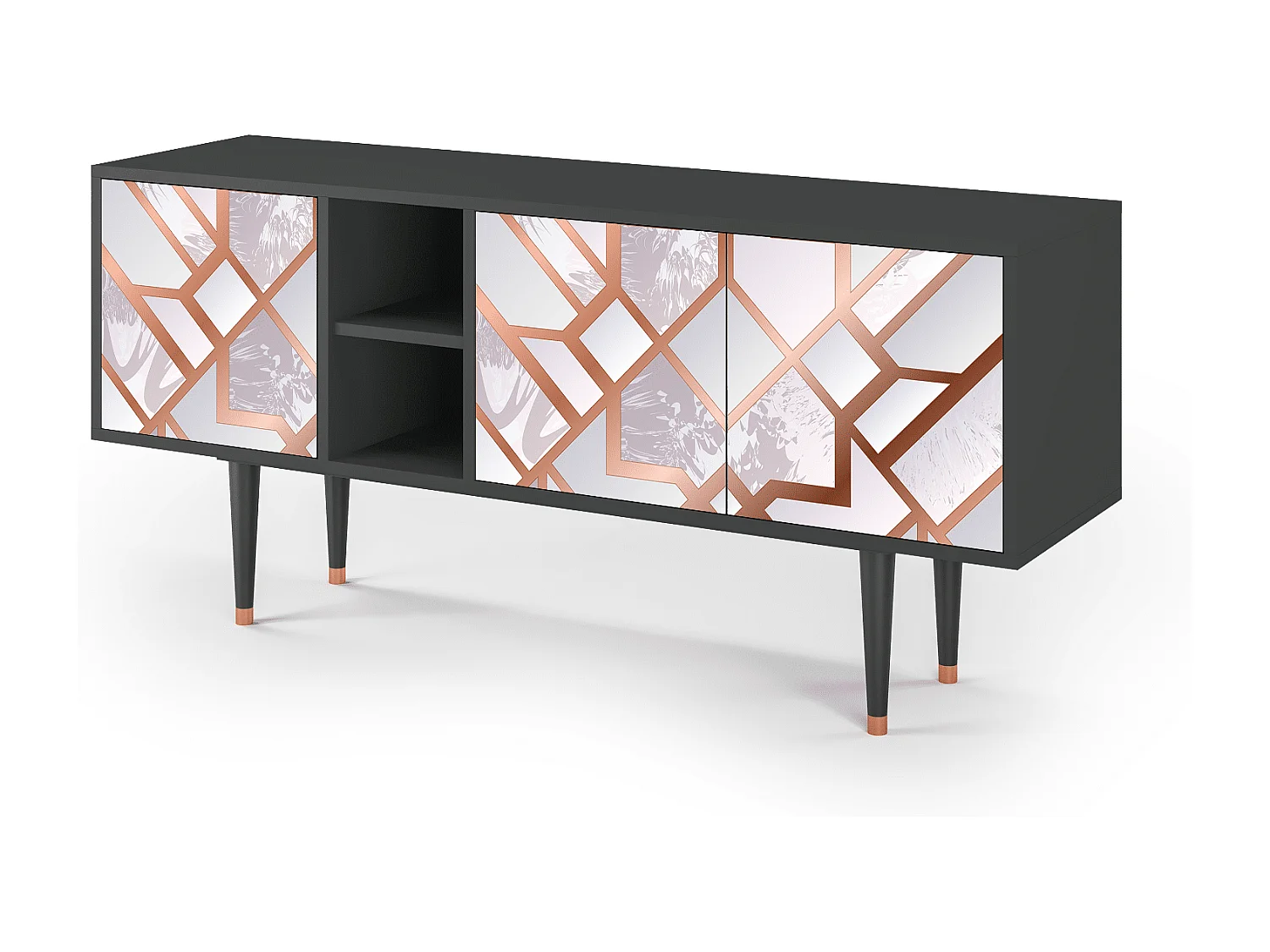 Meuble TV - 150х69х41 cm - T5 - Pastel Fairytale, Anthracite