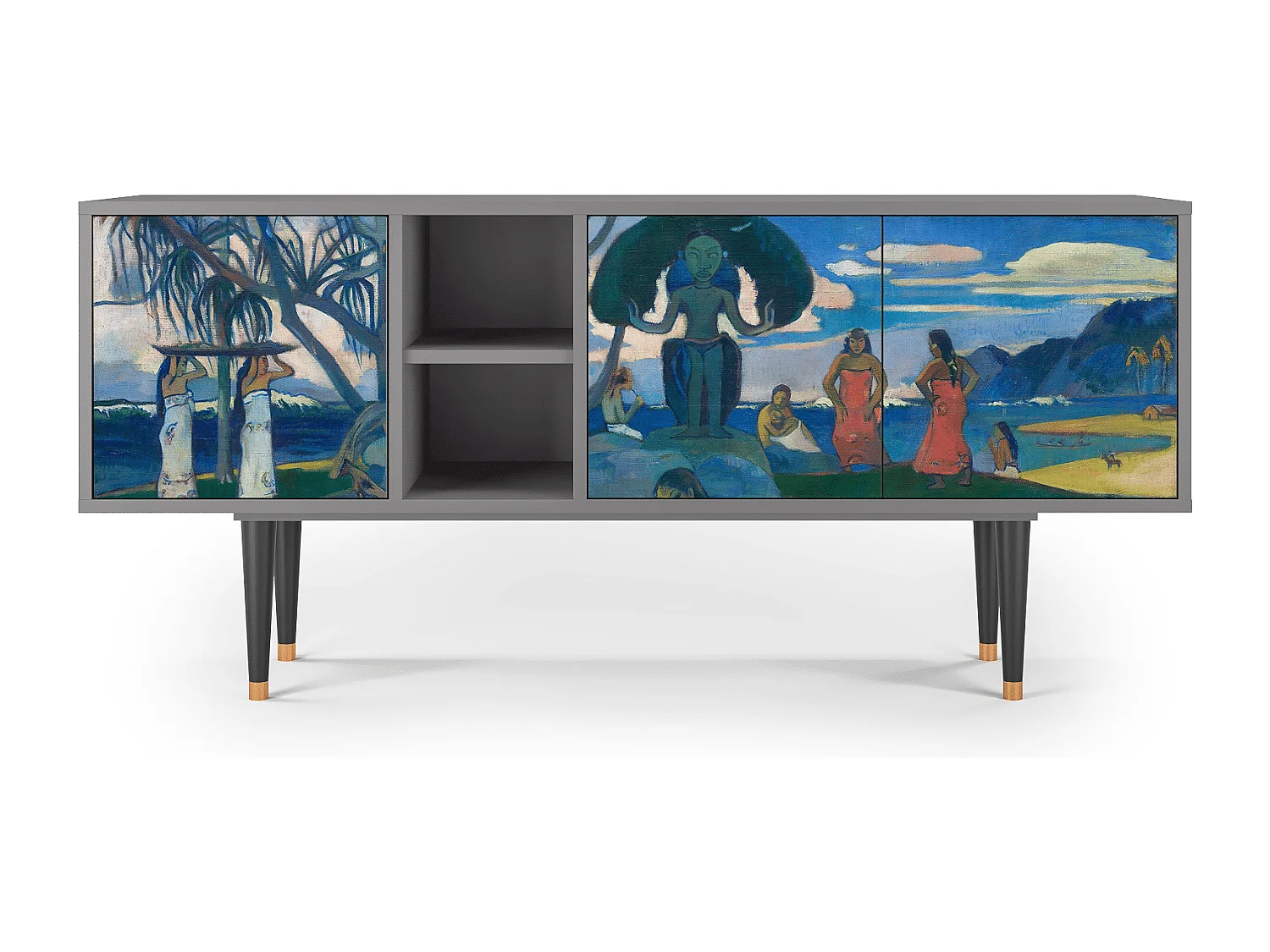 Meuble TV - 150х69х41 cm - T5 - Day of the God, Gris