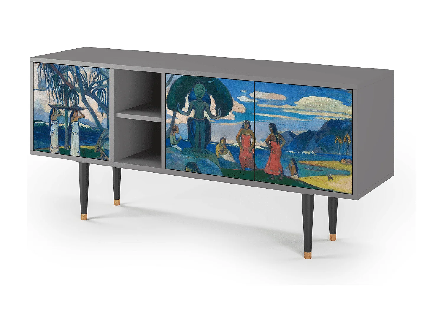 Meuble TV - 150х69х41 cm - T5 - Day of the God, Gris