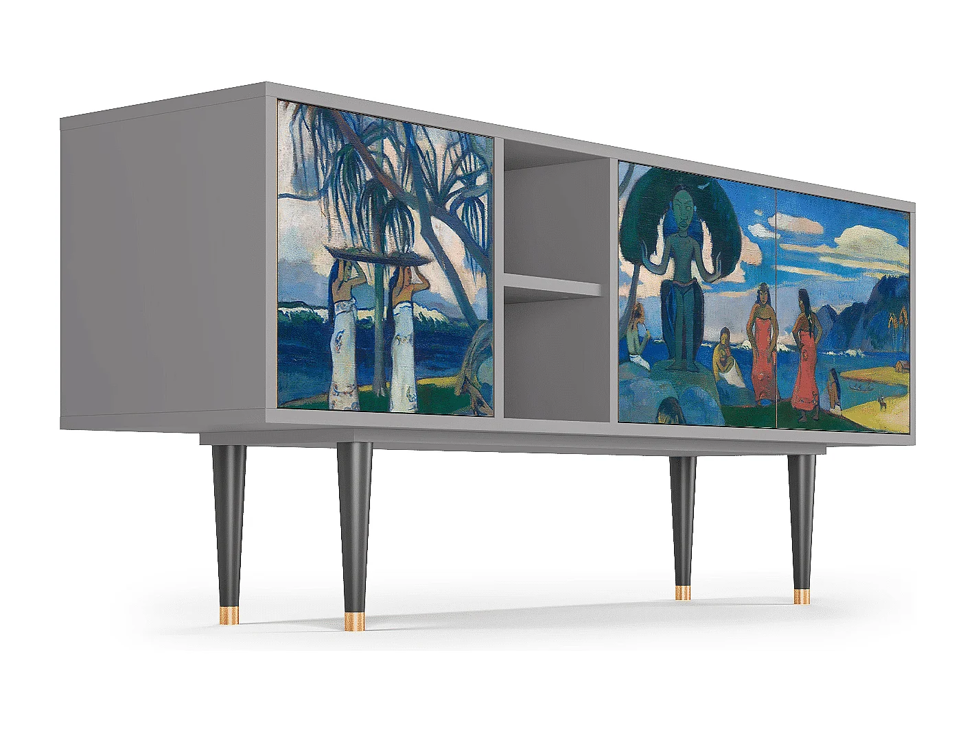 Meuble TV - 150х69х41 cm - T5 - Day of the God, Gris