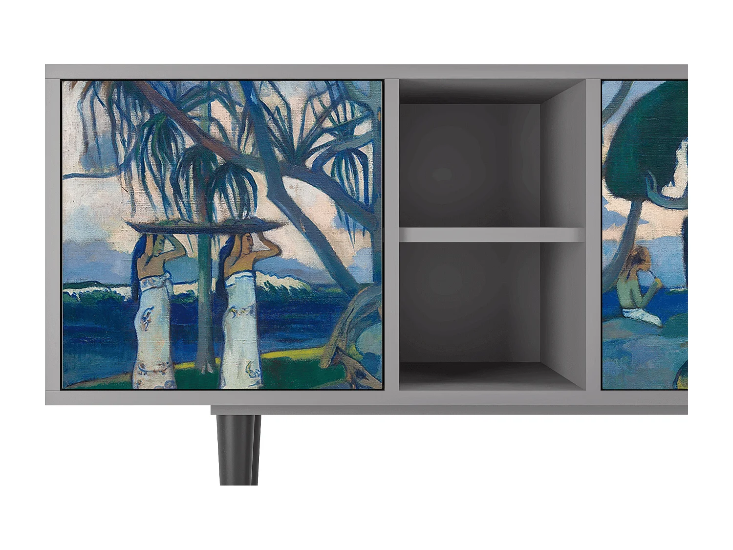 Meuble TV - 150х69х41 cm - T5 - Day of the God, Gris