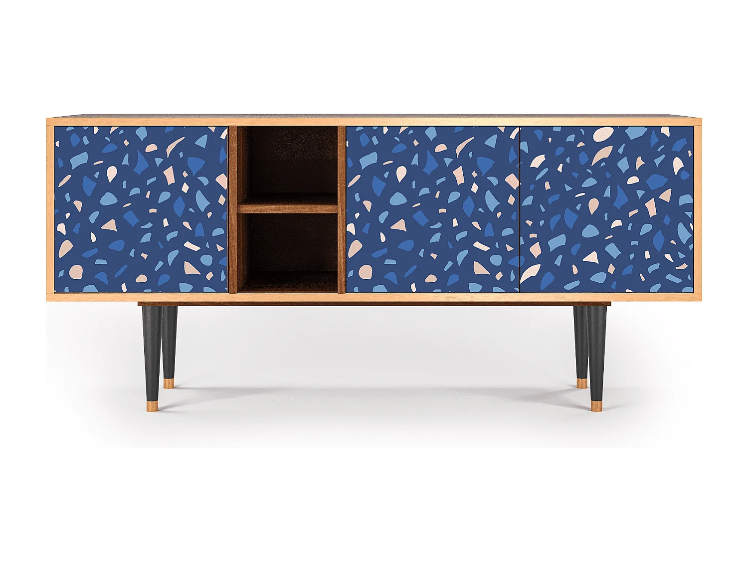 Mueble de TV - 150х69х41 cm - T5 - Soap Whirpool, Nogueira