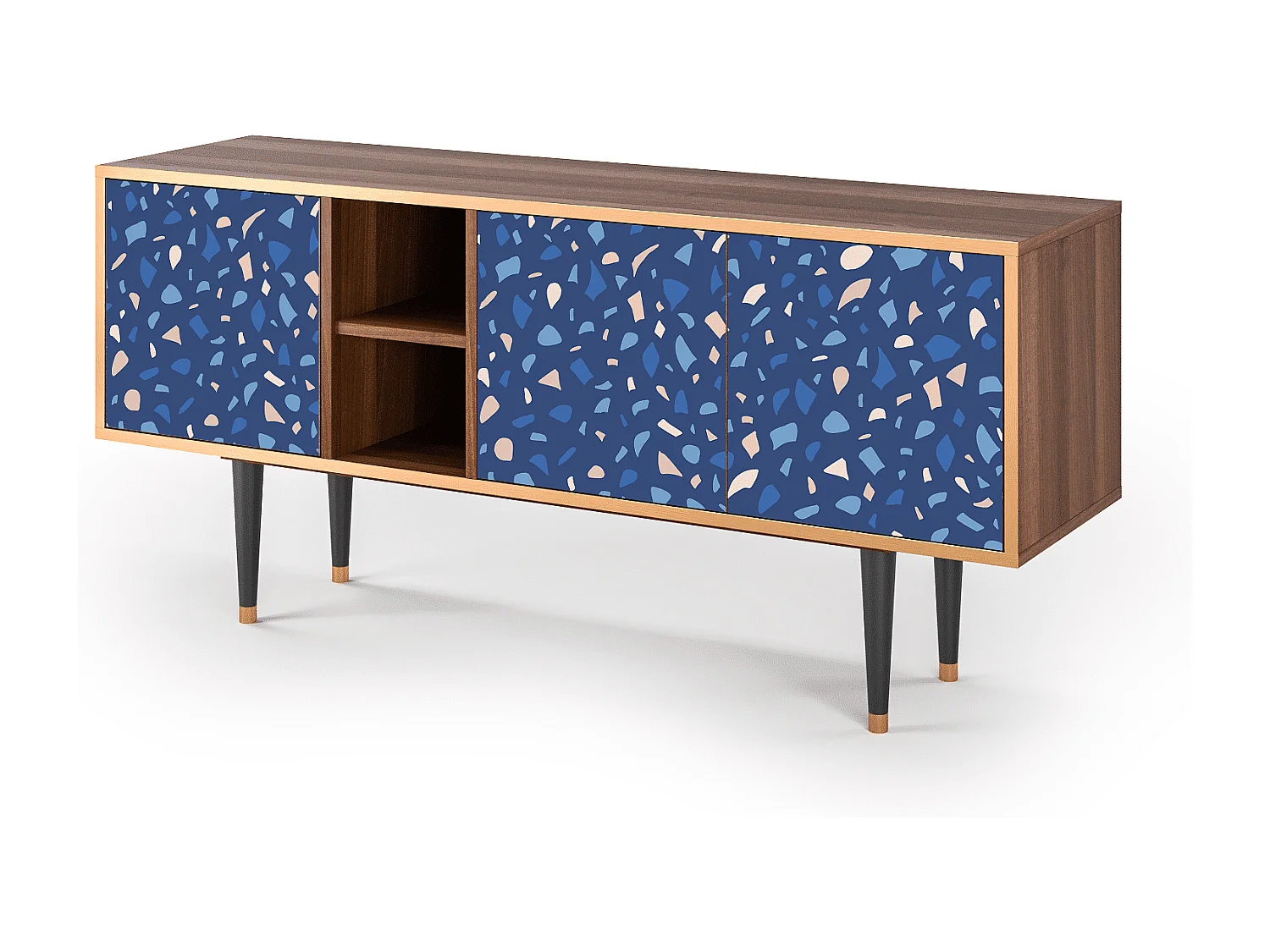 Szafka RTV - 150х69х41 cm - T5 - Soap Whirpool, Orzech