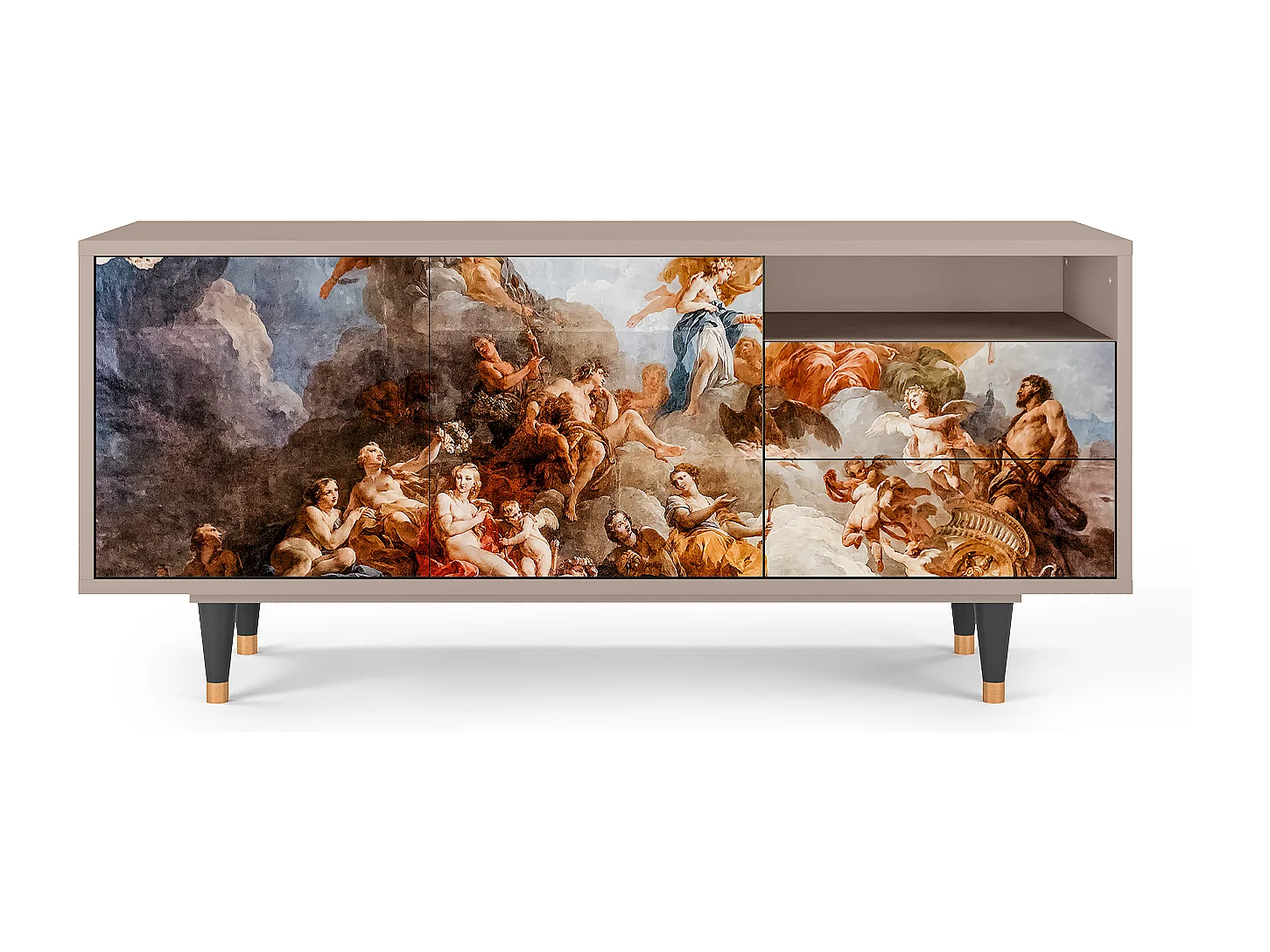 Mueble de TV - 125х56х41 cm - T7 - Versailles, Latte