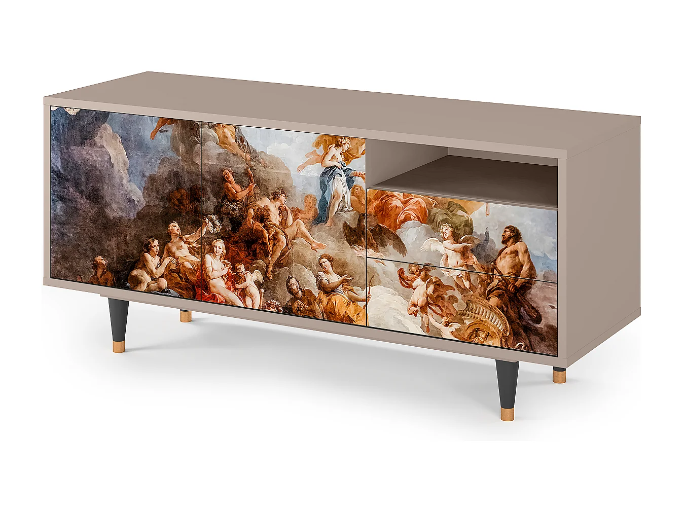 Mueble de TV - 125х56х41 cm - T7 - Versailles, Latte