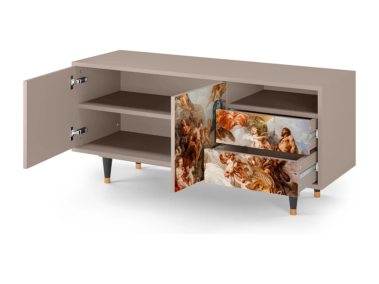 Mueble de TV - 125х56х41 cm - T7 - Versailles, Latte