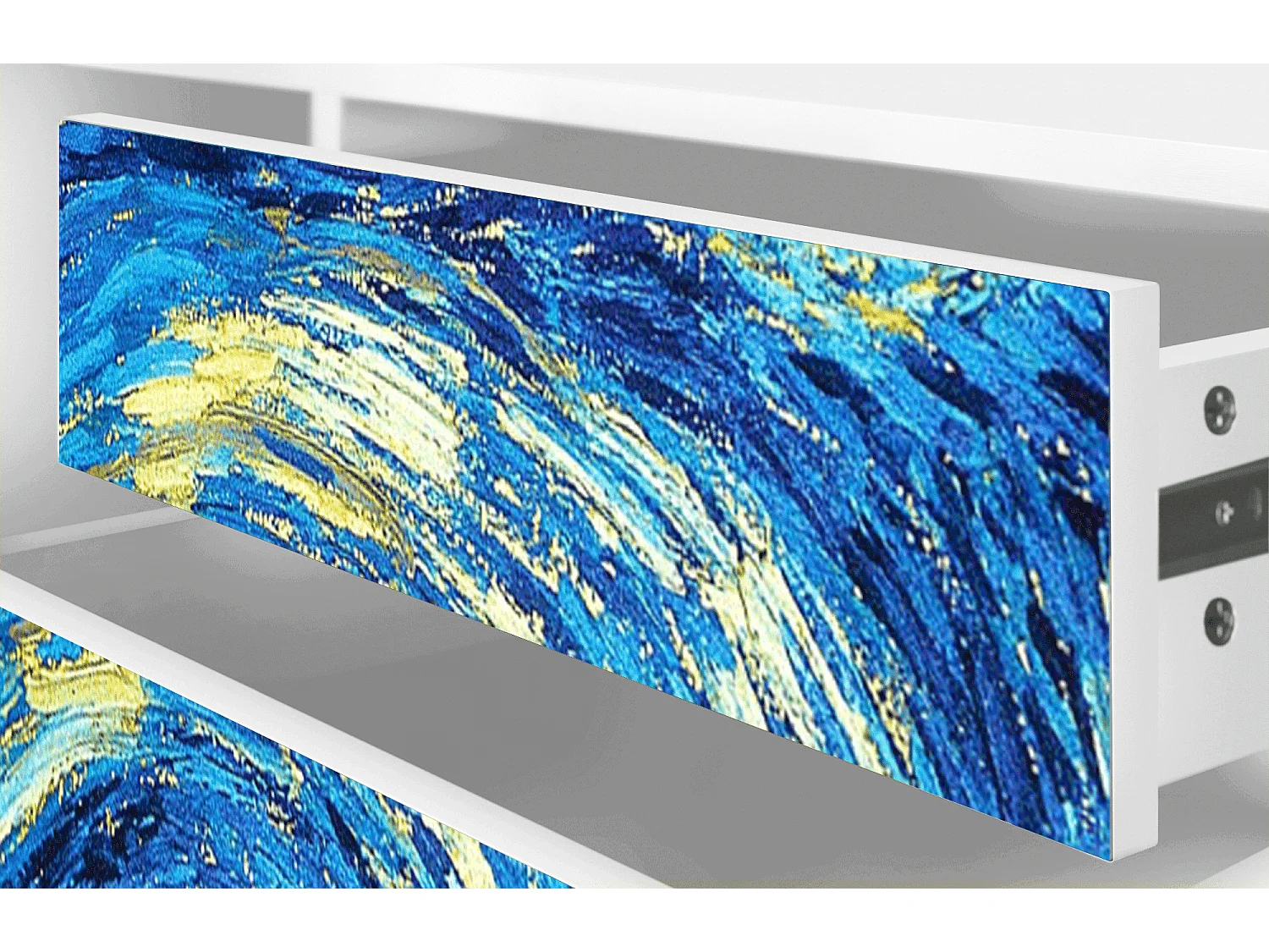 TV-Möbel - 170х59х48 cm - T4 - The Starry Night  , Weiß