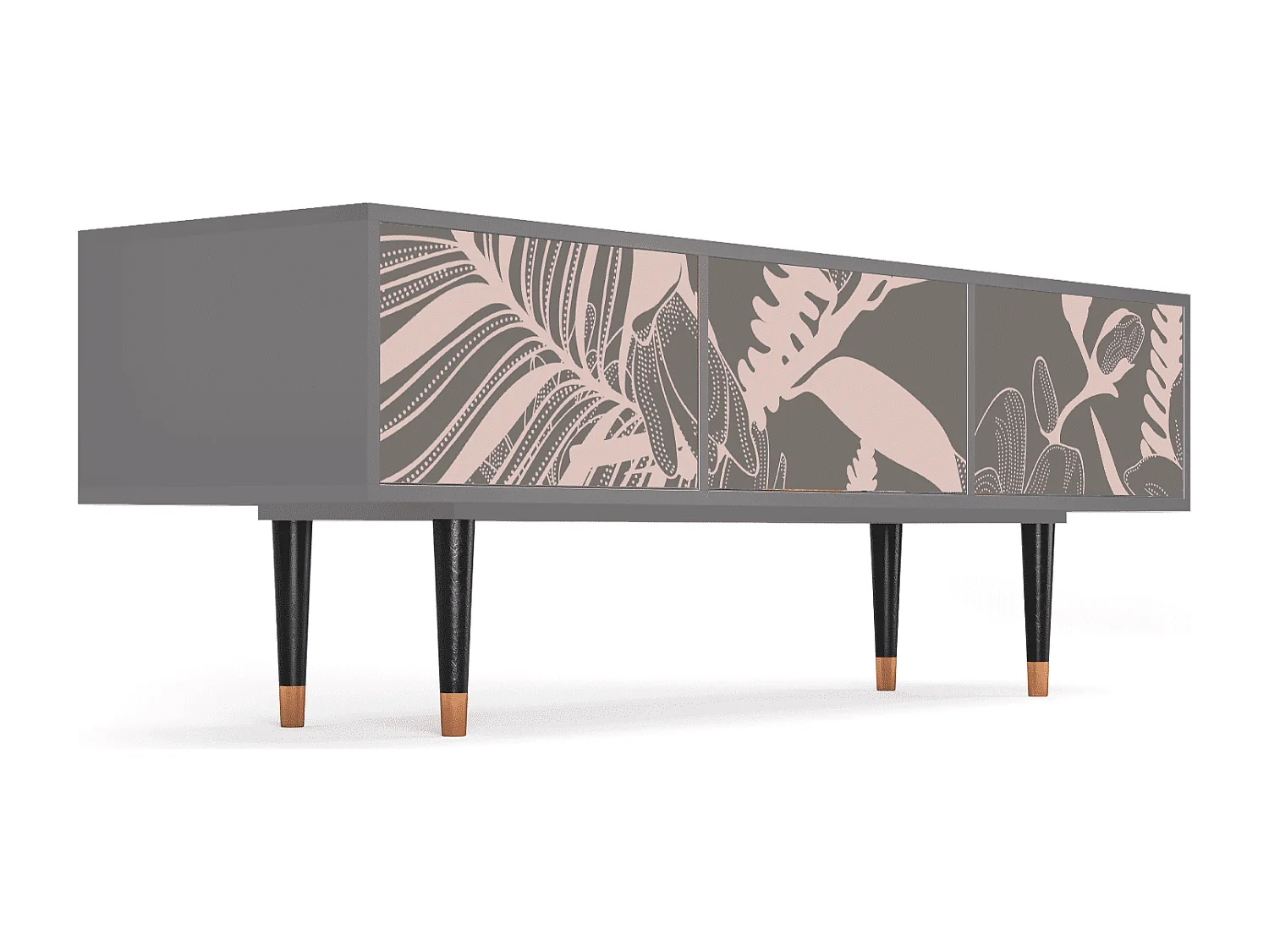 TV-Möbel - 170х59х48 cm - T4 - Issabelline Flower, Grau