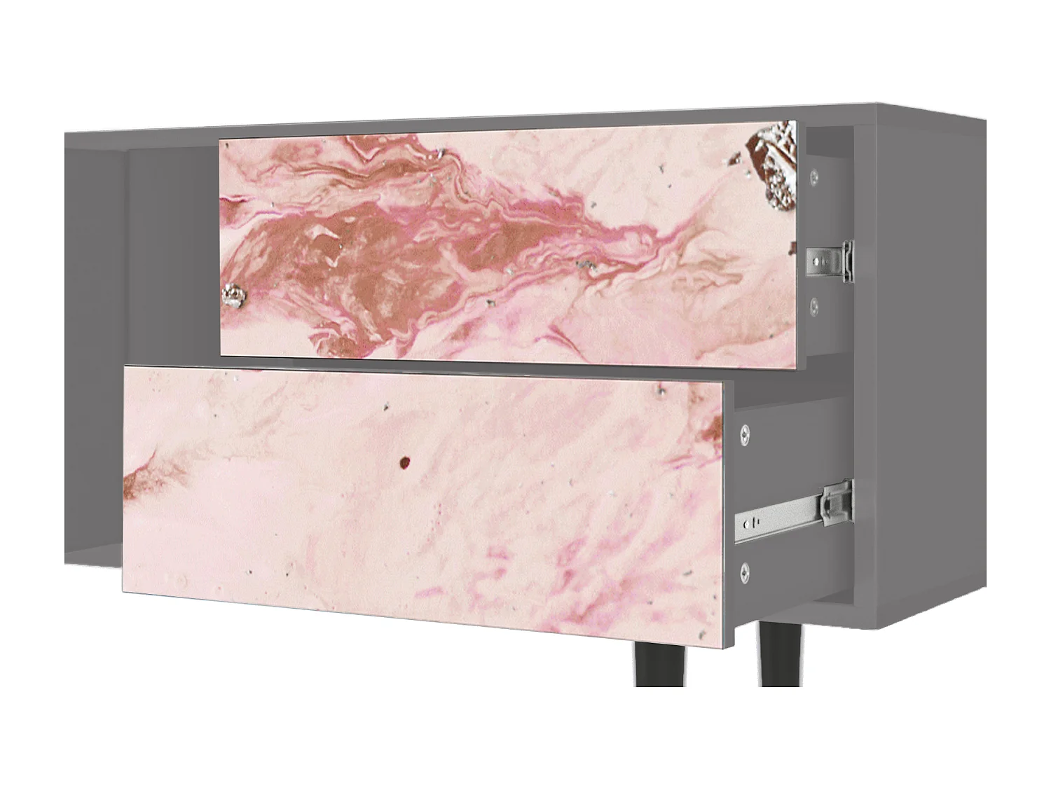 Mobile TV - 170х69х48 cm - T1 - Cotton Candy, Grigio