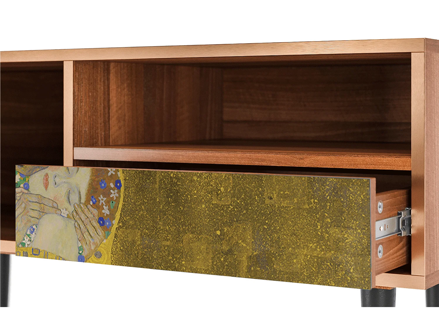 TV-meubel - 115х59х48 cm - T3 - The Kiss by Klimt , Walnoot