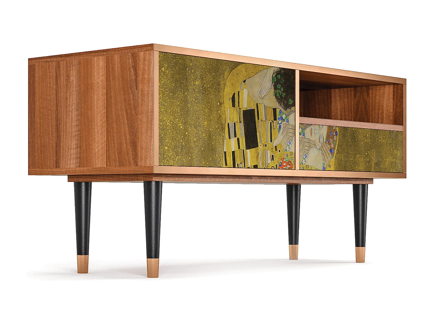 Mobile TV - 115х59х48 cm - T3 - The Kiss by Klimt , Noce