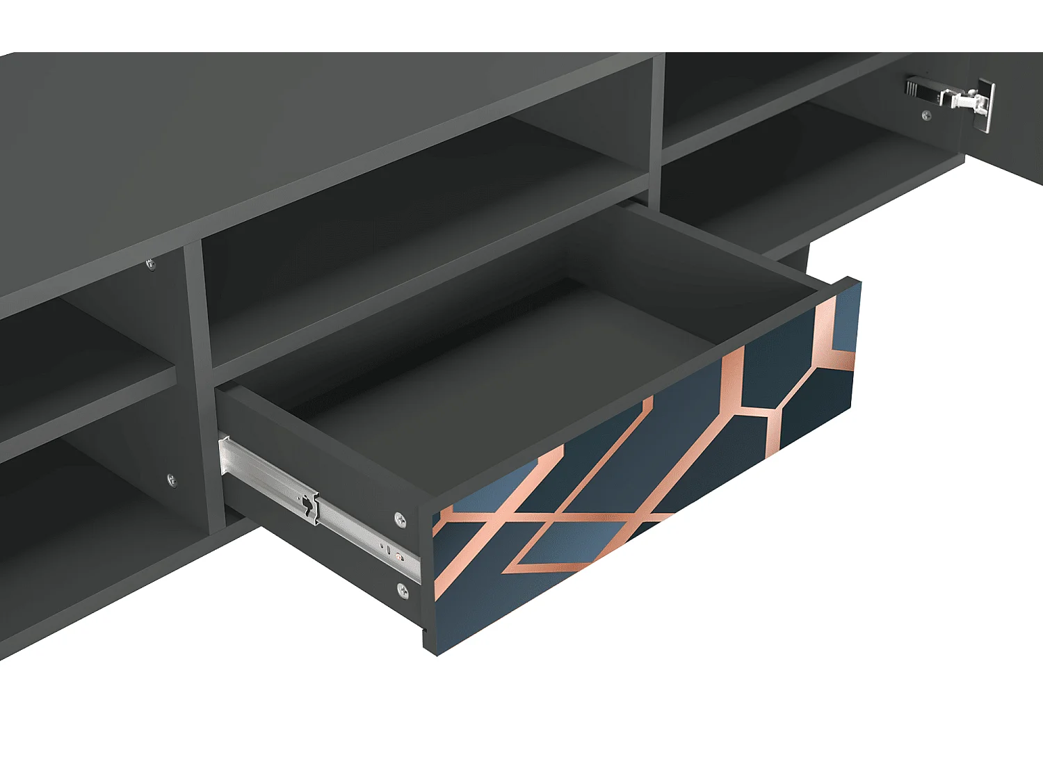 TV-Möbel - 170х59х41 cm - T6 - Ashy 1920', Anthrazit
