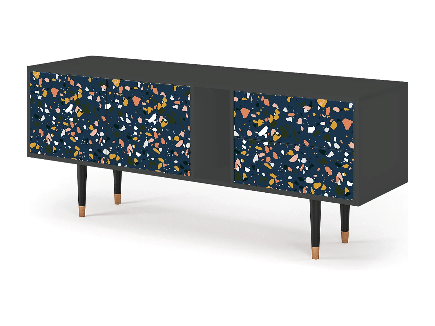 Meuble TV - 170х69х48 cm - T1 - Night Sky Langhterns, Anthracite