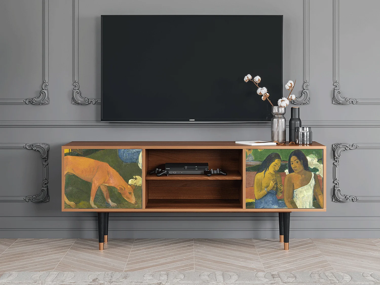 TV-meubel - 170х69х48 cm - T2 - Arearea , Walnoot