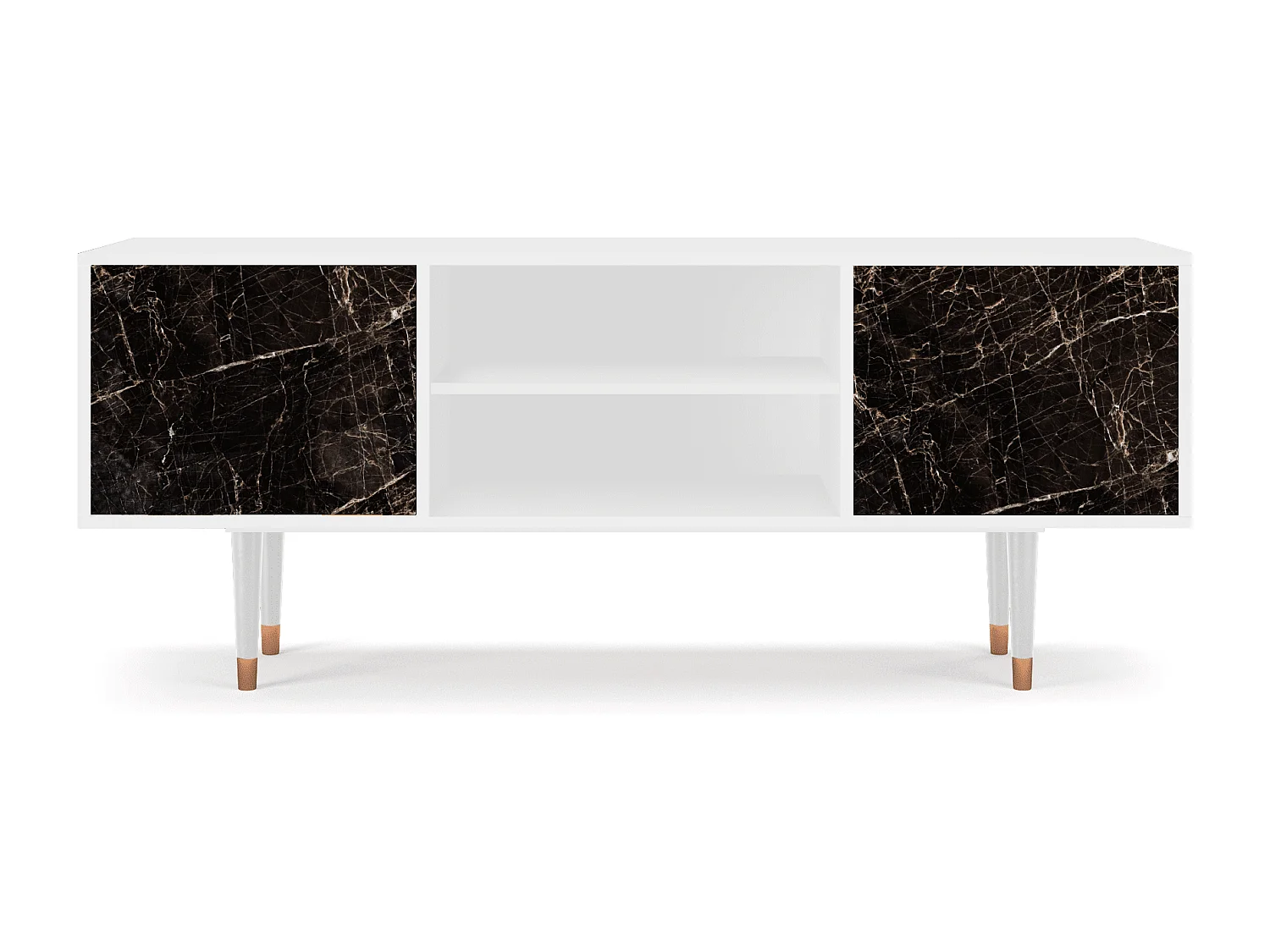 Meuble TV - 170х69х48 cm - T2 - Night Abyss, Blanc