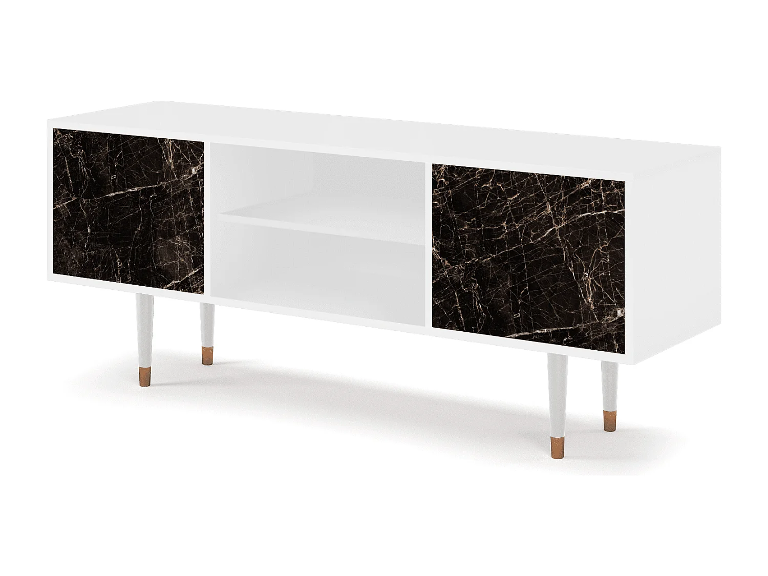 Meuble TV - 170х69х48 cm - T2 - Night Abyss, Blanc