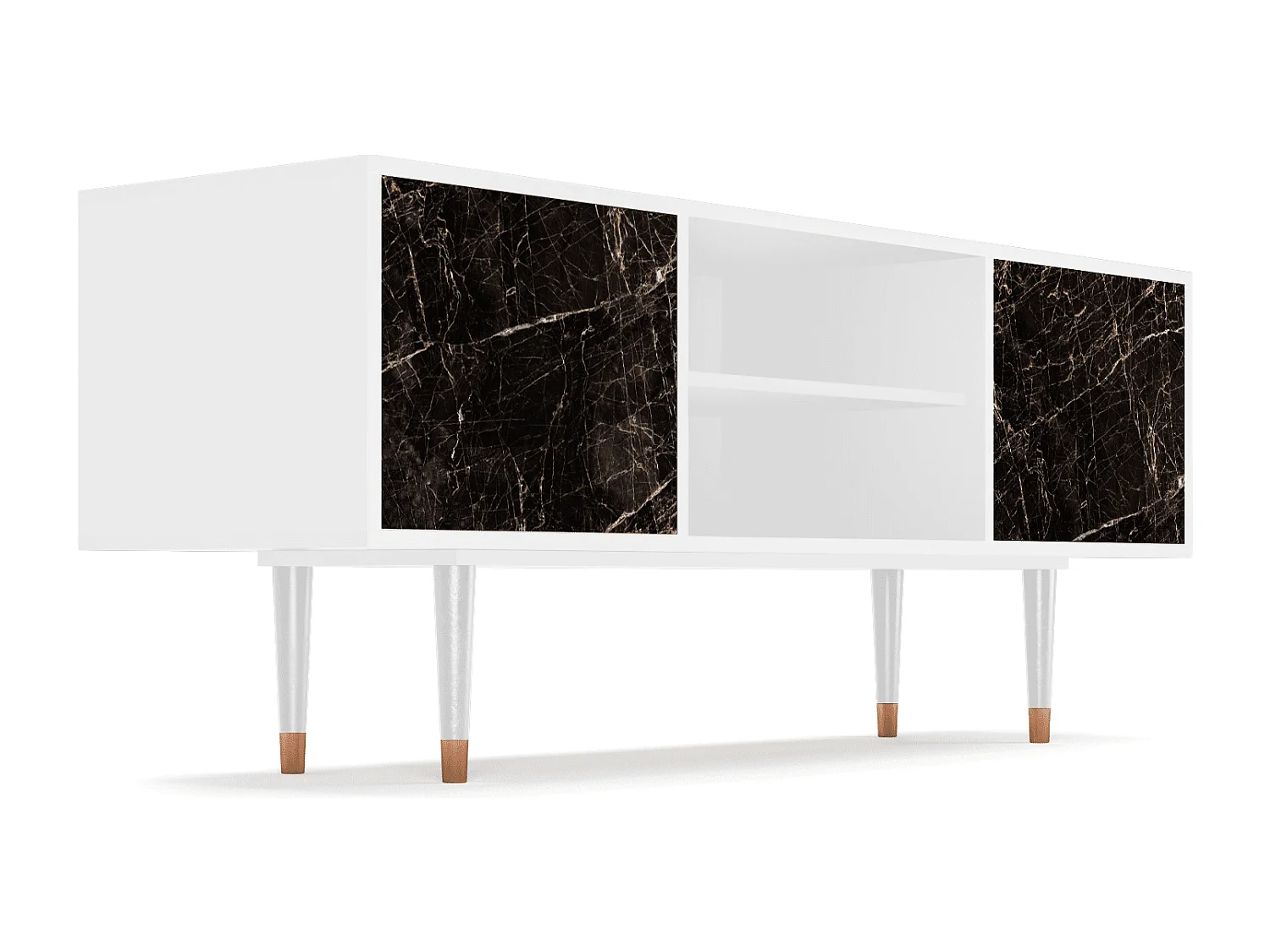 Meuble TV - 170х69х48 cm - T2 - Night Abyss, Blanc