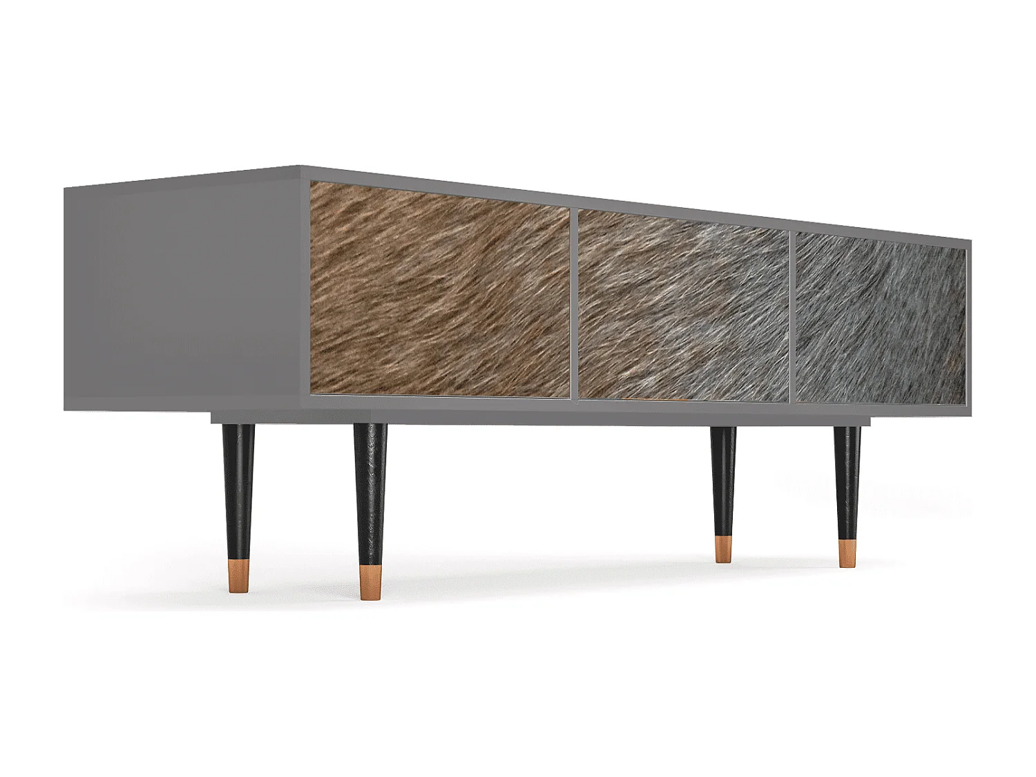 Mobile TV - 170х59х48 cm - T4 - Peanut Hair, Grigio