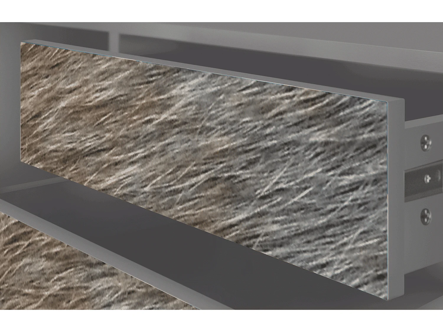 Mobile TV - 170х59х48 cm - T4 - Peanut Hair, Grigio