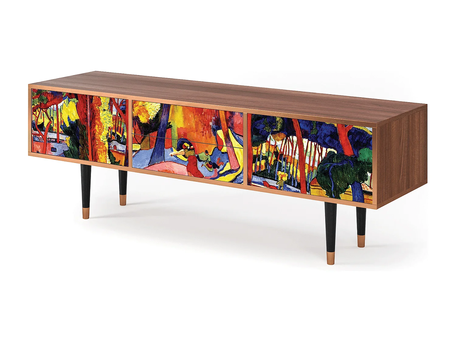 TV-Möbel - 170х59х48 cm - T4 - The Turning Road, Walnuss