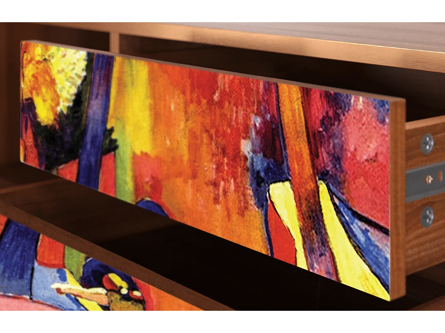 TV-Möbel - 170х59х48 cm - T4 - The Turning Road, Walnuss