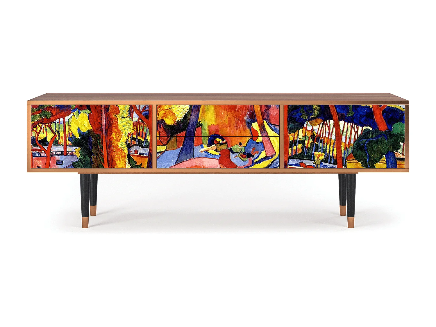 Meuble TV - 170х59х48 cm - T4 - The Turning Road, Noyer