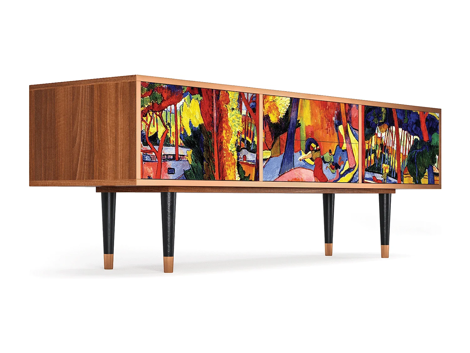 Meuble TV - 170х59х48 cm - T4 - The Turning Road, Noyer