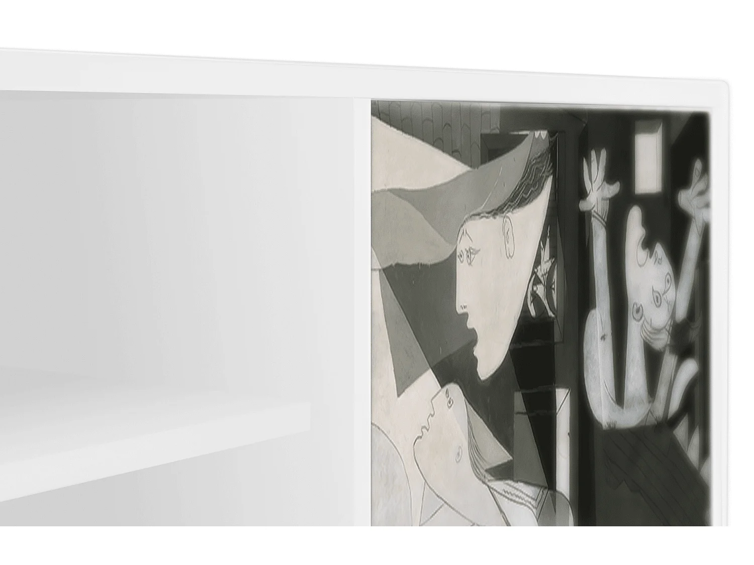 TV-meubel - 170х69х48 cm - T2 - Guernica by Picasso, Wit