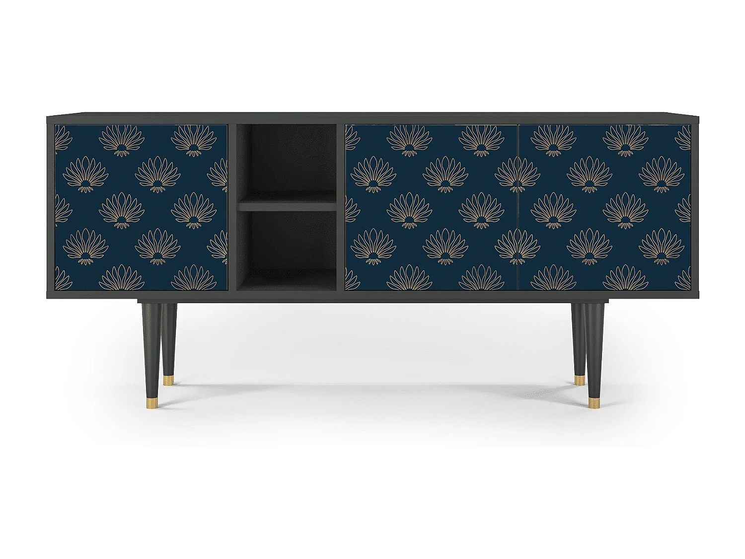 Mobile TV - 150х69х41 cm - T5 - Blue Lotus, Antracite