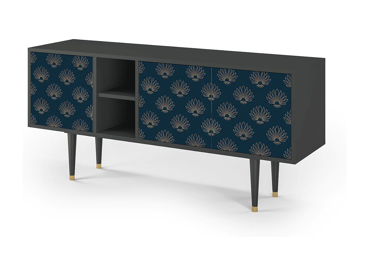 TV-meubel - 150х69х41 cm - T5 - Blue Lotus, Antraciet