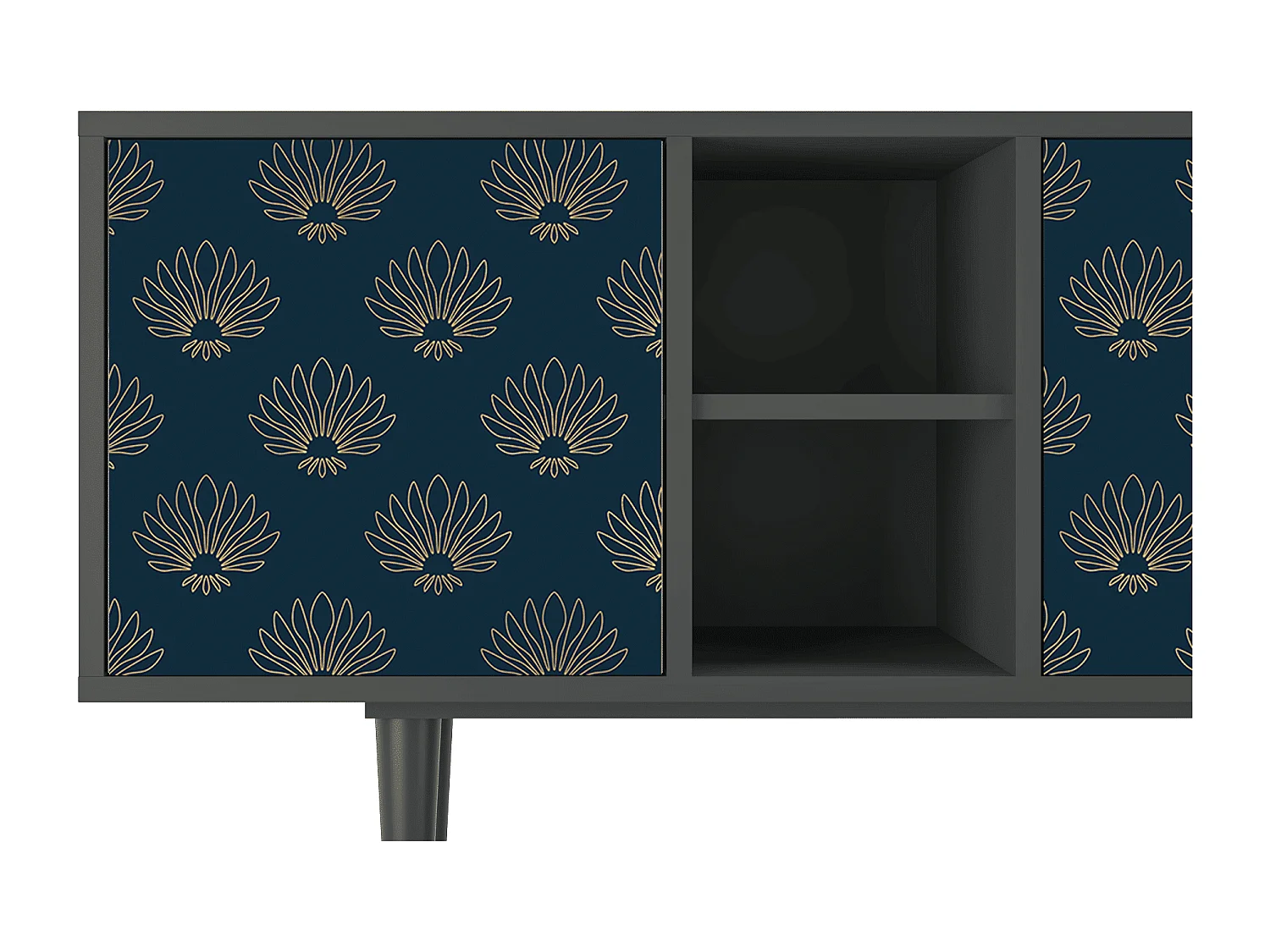 TV-meubel - 150х69х41 cm - T5 - Blue Lotus, Antraciet