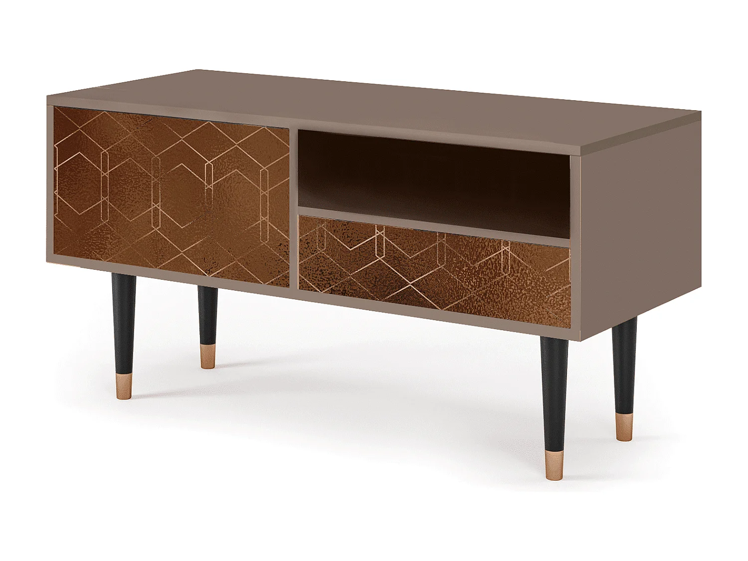 Mobile TV - 115х59х48 cm - T3 - Chocolate Bar, Latte