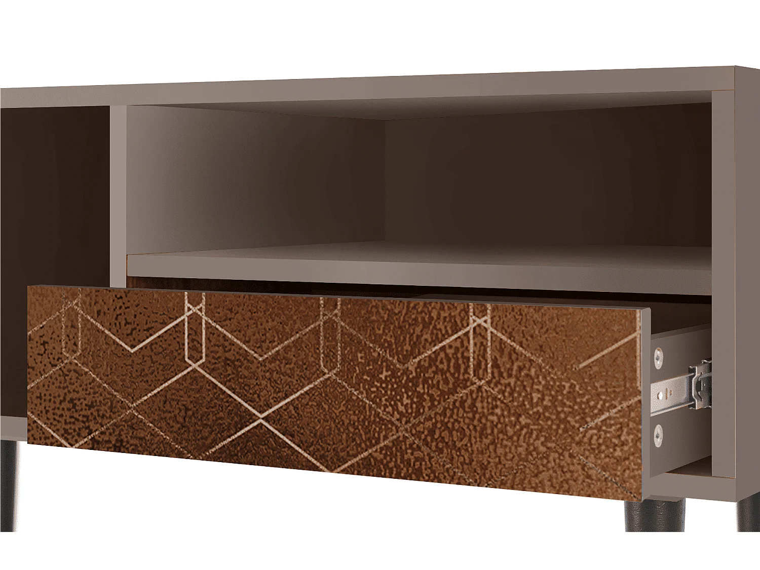 Mobile TV - 115х59х48 cm - T3 - Chocolate Bar, Latte