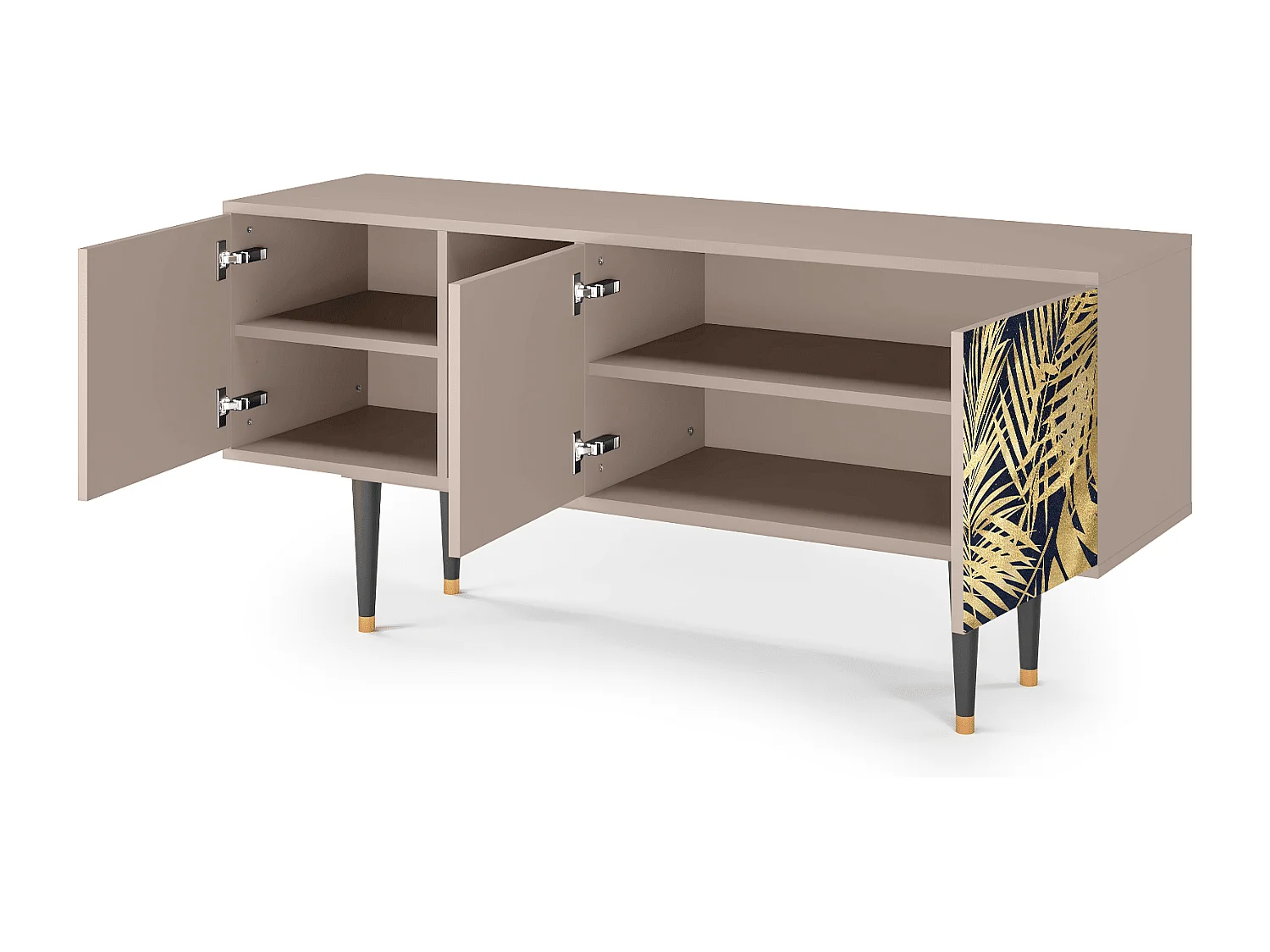 Meuble TV - 150х69х41 cm - T5 - Jungle Vibes, Latte