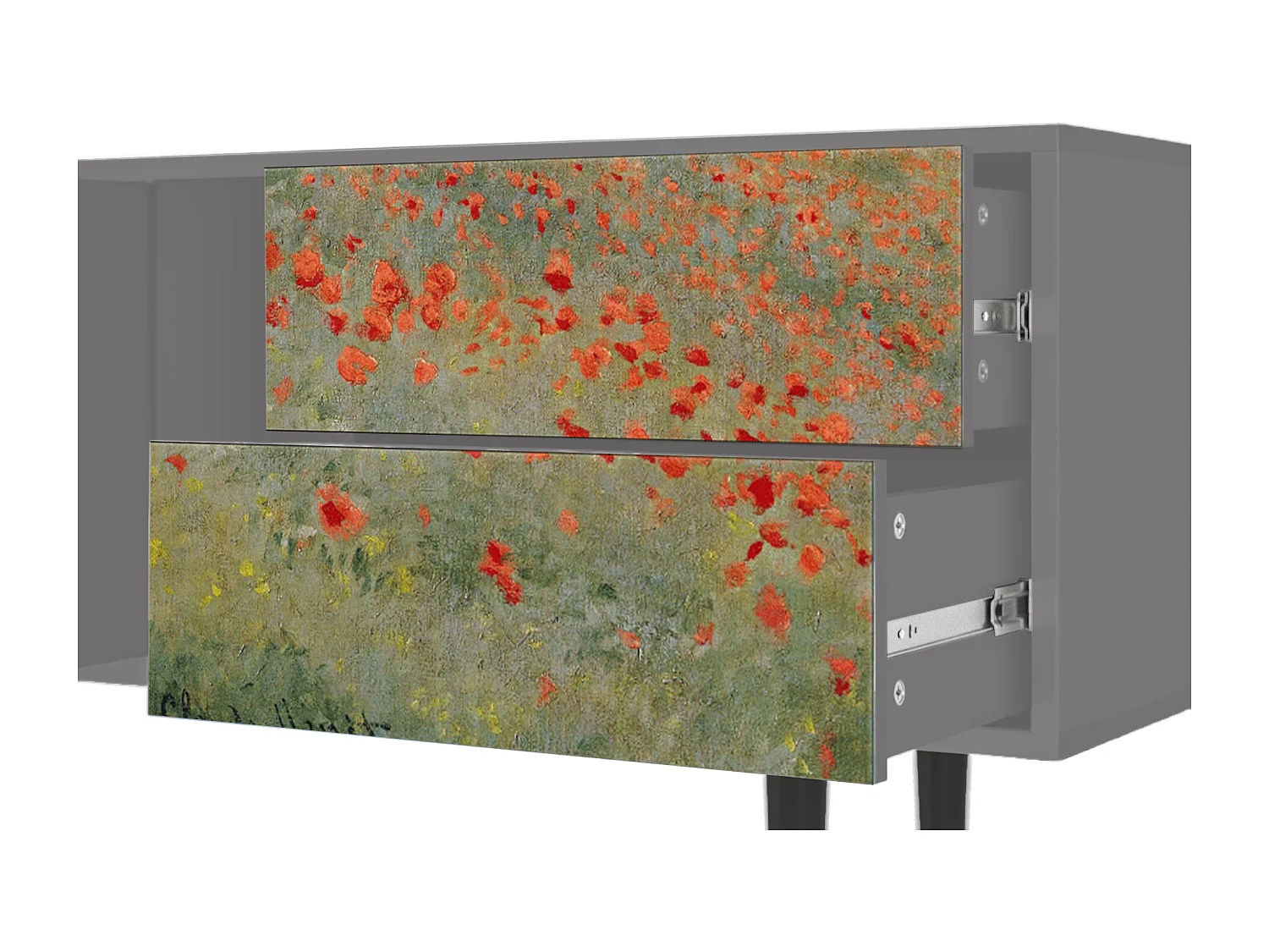 TV-meubel - 170х69х48 cm - T1 - The Poppy Field   , Grijs