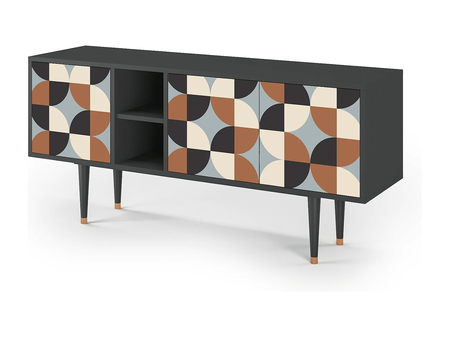 TV-meubel - 150х69х41 cm - T5 - Brown Sensation, Antraciet