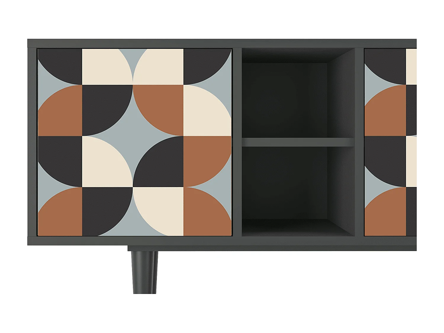 TV-meubel - 150х69х41 cm - T5 - Brown Sensation, Antraciet