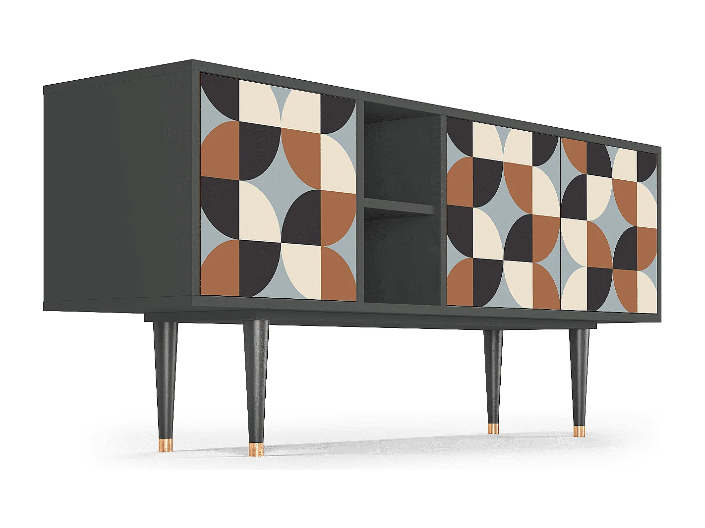 TV-Möbel - 150х69х41 cm - T5 - Brown Sensation, Anthrazit